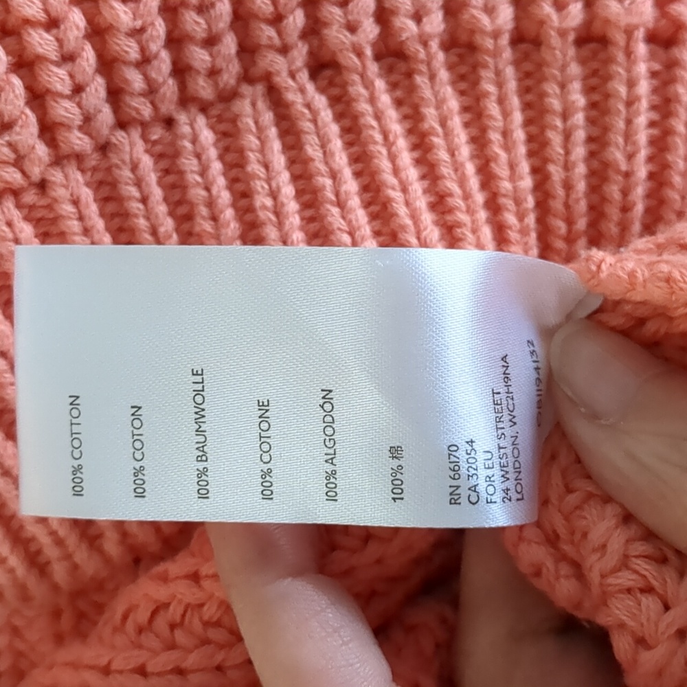 Anthropologie Maeve cotton sweater Sz L - Picture 5 of 5
